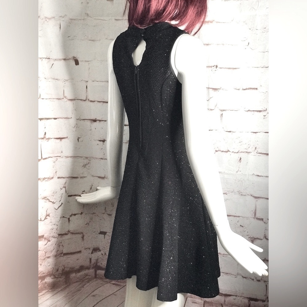 ZUNIE Multicolored Sparkly Black A-Line Keyhole Neck Party Dress GIRLS 16 - Picture 9 of 16